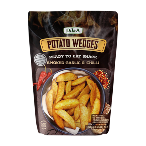 Potato wedges smoked garlic & chilli